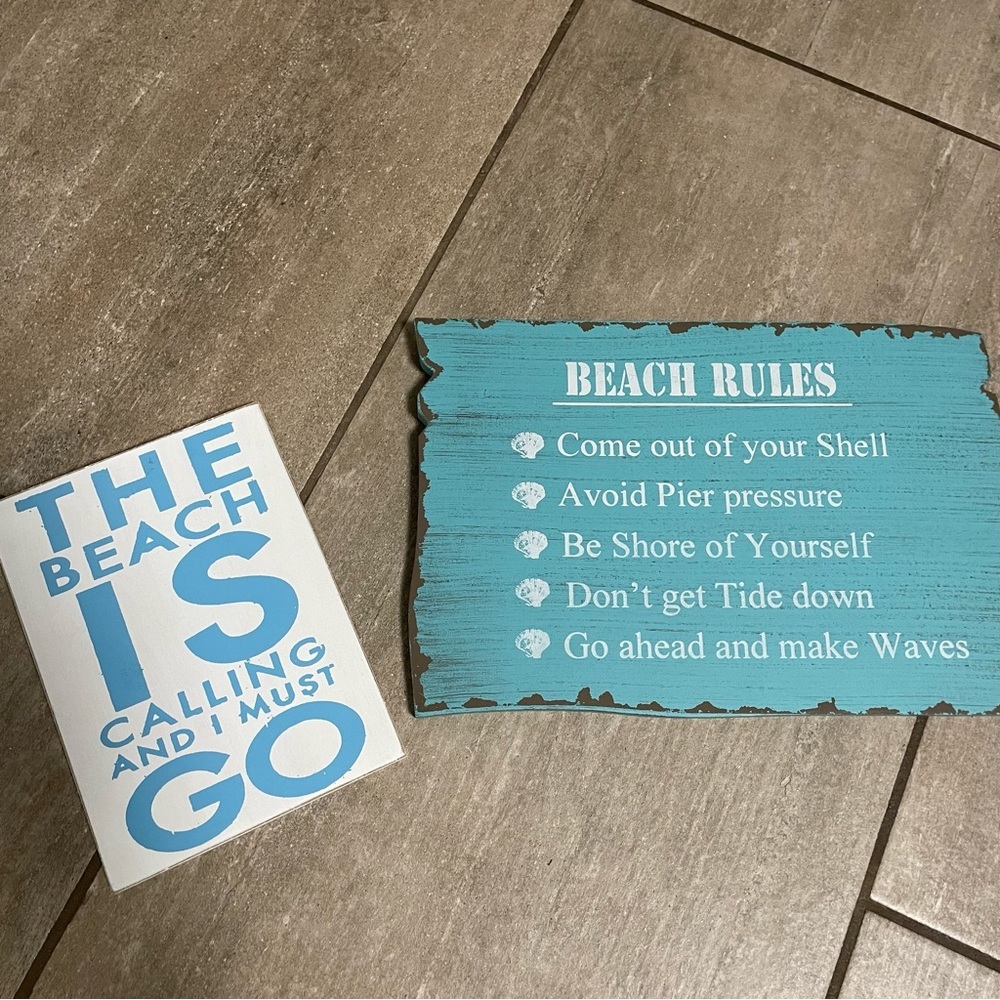 BEACH Signs Cabin Camp Ocean Lake Seaside Decor Vacation Vibes